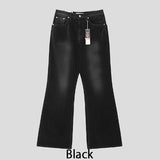 Fracture Bootcut Brushed Denim Pants