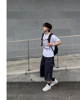 Beto Studded Bermuda Denim Pants