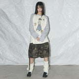 カーゴレタリングバミューダパンツ(Khaki Camo) F25QD889