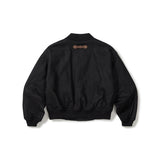 Wool blouson jacket / Black