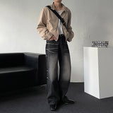 Chen Semi-cropped button suede jacket (3 colors)