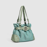 Vintage Studded Patchwork Tote Bag