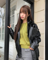 Eobil Basic Round Neck Long Sleeve Knit