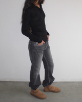 Lily low boots cut denim
