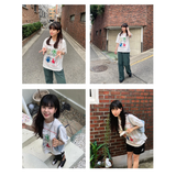 '4 SENSE' オーバーサイズTシャツ_WHITE