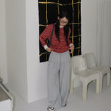Ratto Stripe Color Long Sleeve Sweatshirt