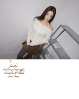 suede unbalanced brown mini skirt