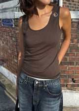 SHOULDER EYELET SLEEVELESS (4color)