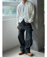 [Unisex] アンゴラカラニットジップアップ(6color)
