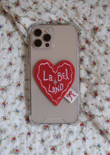 HEART LABEL PHONECASE (RED)