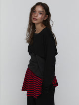Cotton Cropped Top_Black