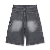 urban carpenter bermuda denim pants (gray)