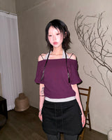 (2color) Mini Cargo Skort