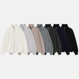 Remind knit zip up
