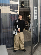 No.1583 Pワイドコットンカーゴパンツ (3color)