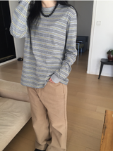 クレイル ルーズフィット ダンガラ ロングスリーブティー (3c)