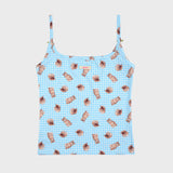 KITTEN CHECK SLEEVELESS