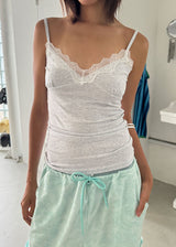 LACE LONG SLEEVELESS TOP