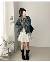 アジャスタブルストラップレイヤード💚プリーツスリーブレスドレス