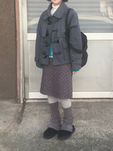 dot corduroy skirt