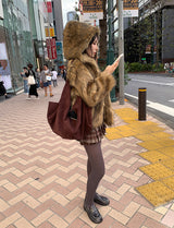 SUEDE BAGUETTE BAG (2C)