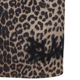 8287 Logo Leopard Long Skirt (Brown)