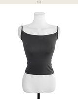live deep round basic sleeveless top