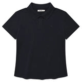 KIRSH PLAIN SLIM FIT PIQUE T-SHIRT - DARK NAVY