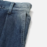 LMN Sold Brush Pintuck Wide Denim Pants (2 colors)