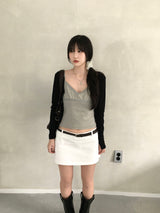Vine Low-rise Mini Skirt (4 colors)