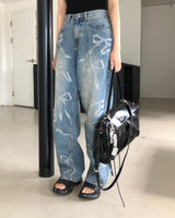 Ribbon washing denim