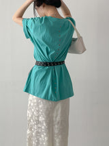 Eyelet Over Fit Short Sleeve T-shirt