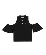 OFF SHOULDER PK TOP BLACK