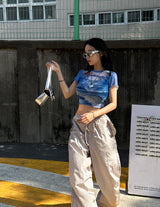 シルバーストリング2WAYジョガーワイドパンツ