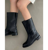 ROUND HALF BOOT (BLACK)