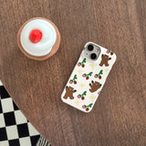 Dancing bear glossy hard case
