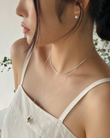 サンデーパールピアス (シルバー)