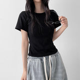 Slim Fit 🌟 Spandex Basic Plain Short-Sleeved T-shirt (8 colors)