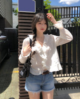 Eileen Ruffle Blouse