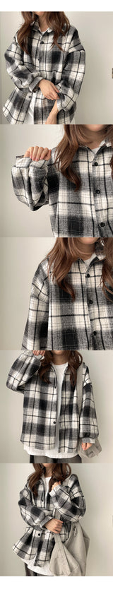 Aaron Wool Lining Checkered Shirt