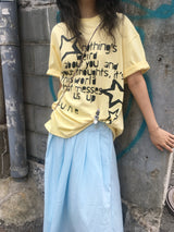 スター レタリング Tシャツ