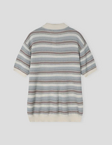 [S/S]インコネクトストライプカラハーフニット(3color)