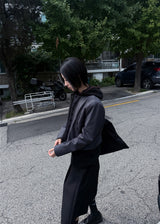 COLLARLESS CURVE JACKET