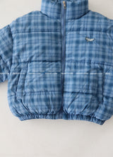 Bobby Checkered Cropped Padded Jacket