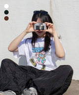[15 Designs] T-ビットメーカー, デイリー半袖Tシャツ (ホワイト)