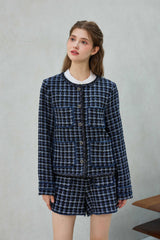 COMELY TWEED JACKET / BLACK