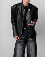 Edwin Belt Leather Jacket