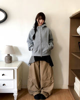 Behin Cargo Curved Balloon Wide Long Pants