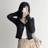 [Linen Cardigan☀️] See-through Cardigan Brini Crop Cardigan (3 colors)