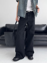 UO Washed Semi-Bootcut Flare Denim Pants
